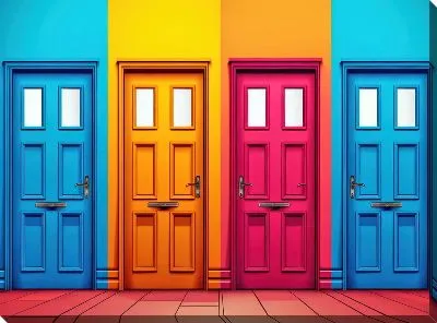 Картина маслом Двери №100