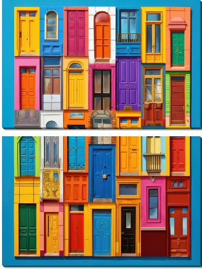 Модульная картина Двери №101