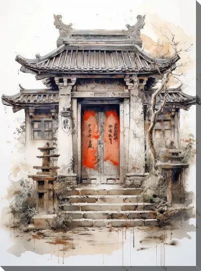 Картина маслом Дверь №109