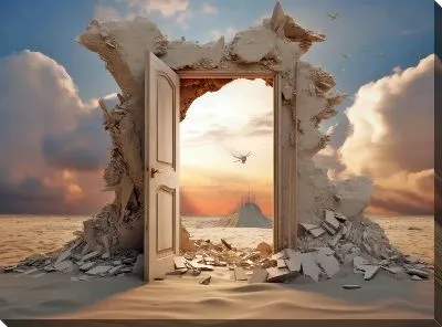 Картина маслом Дверь №115