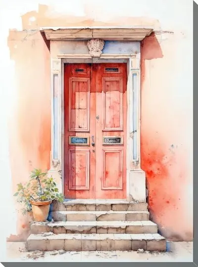 Картина маслом Дверь №118