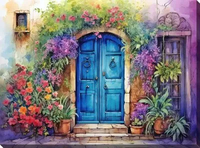 Картина маслом Дверь №119