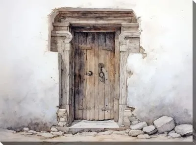 Картина маслом Дверь №120