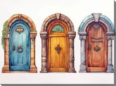 Картина маслом Двери №122