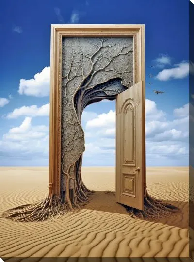 Картина маслом Дверь №123