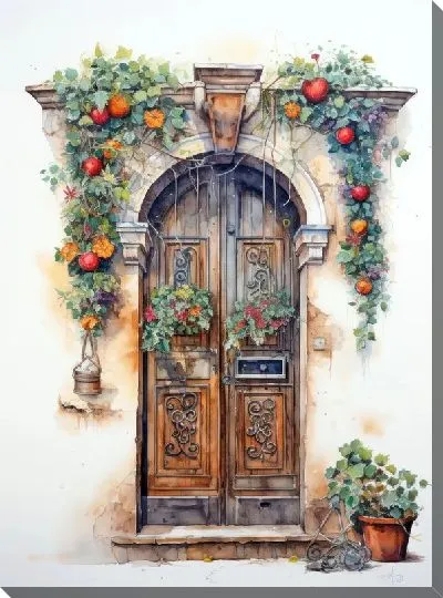 Картина маслом Дверь №125