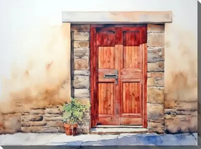 Картина маслом Дверь №126