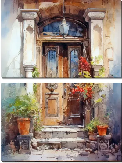 Модульная картина Дверь №128