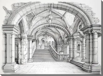 Картина маслом Арка №48