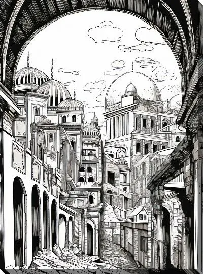 Картина маслом Арка №60