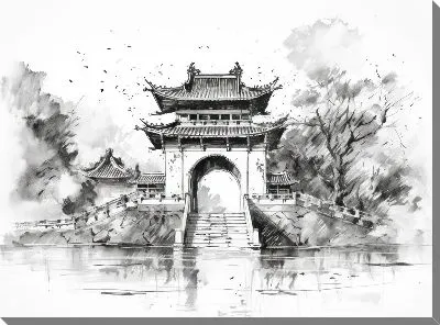 Картина маслом Арка №90