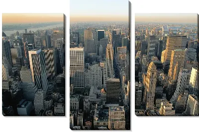 Модульная картина Вид на город №9