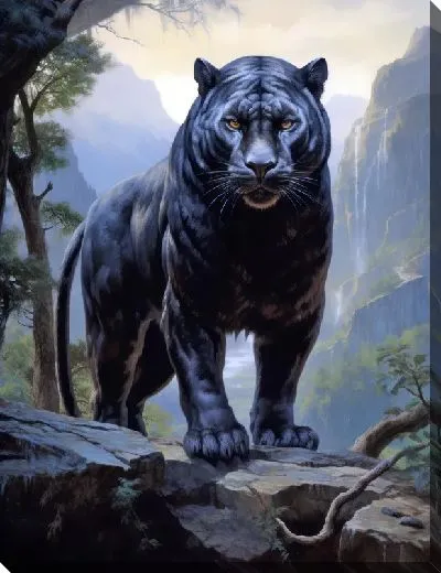 Картина маслом Пантера №4