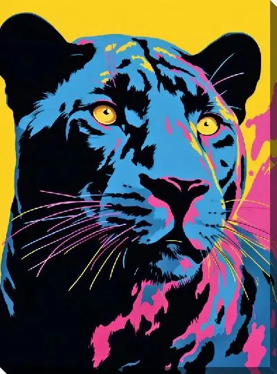 Картина маслом Пантера №5