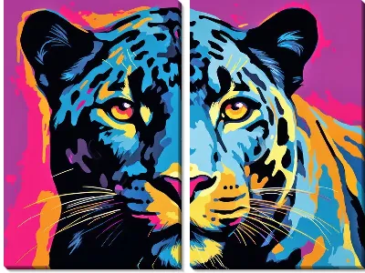 Модульная картина Пантера №6