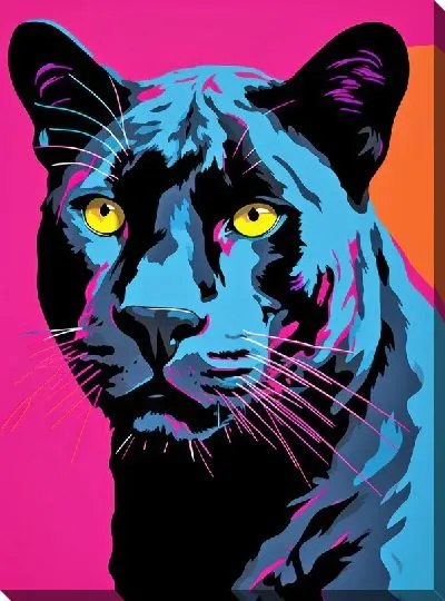 Картина маслом Пантера №7