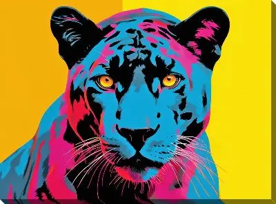 Картина маслом Пантера №8