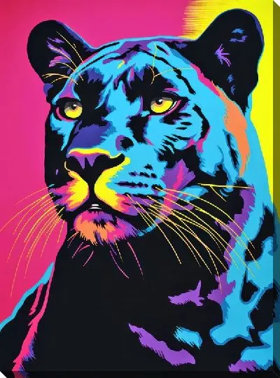 Картина маслом Пантера №11