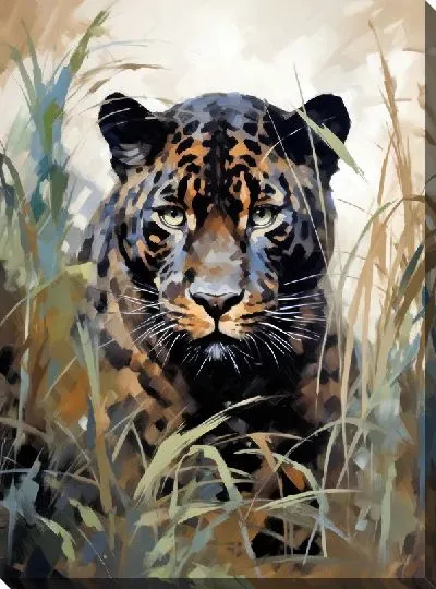 Картина маслом Пантера №12