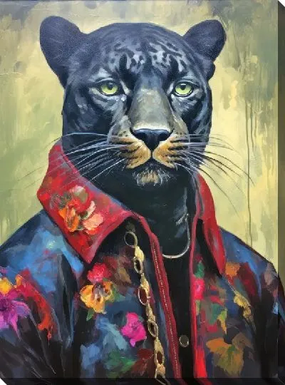 Картина маслом Пантера №14