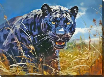 Картина маслом Пантера №23