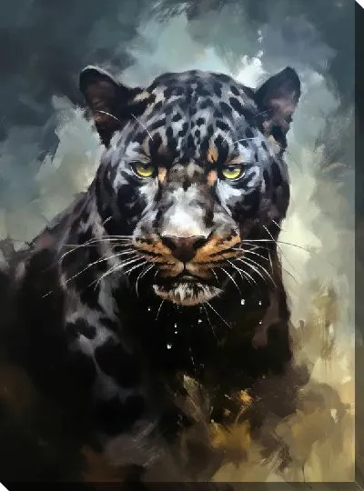Картина маслом Пантера №25