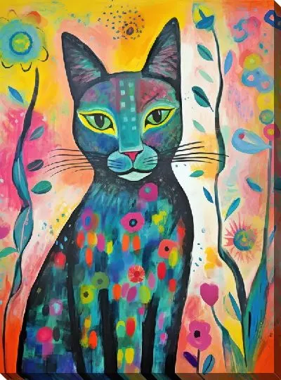 Картина маслом Пантера №32