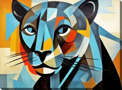 Картина маслом Пантера №40