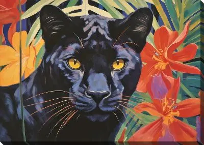 Картина маслом Пантера №49