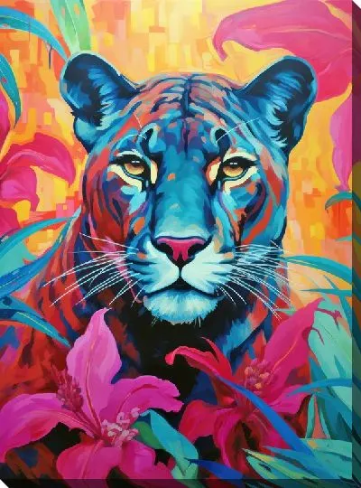 Картина маслом Пантера №51