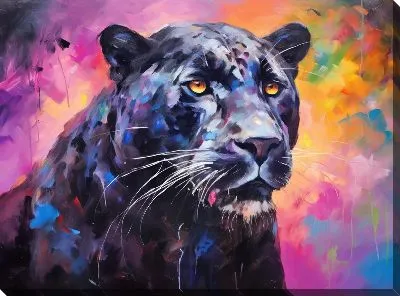 Картина маслом Пантера №61