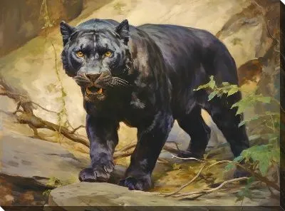 Картина маслом Пантера №62