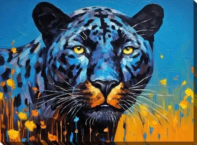 Картина маслом Пантера №68