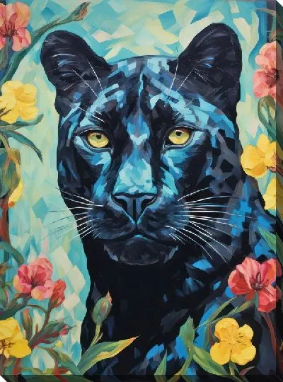 Картина маслом Пантера №69
