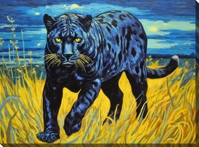 Картина маслом Пантера №71