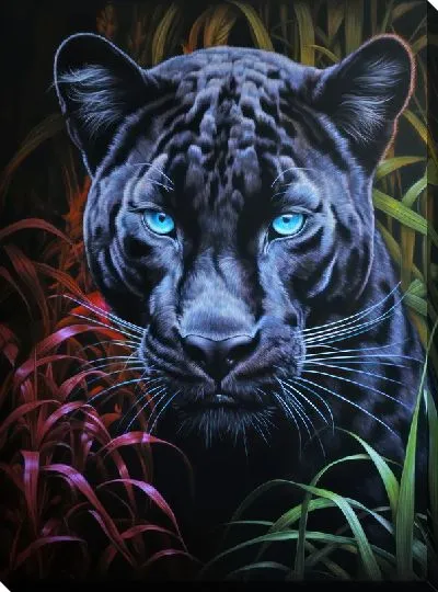 Картина маслом Пантера №72
