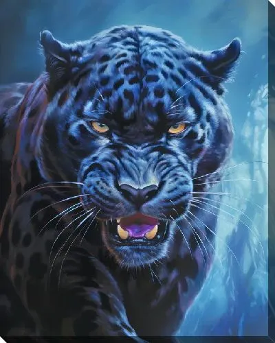Картина маслом Пантера №74