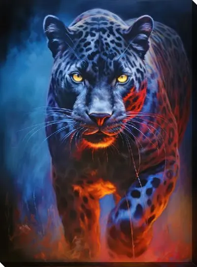 Картина маслом Пантера №75