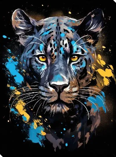 Картина маслом Пантера №79