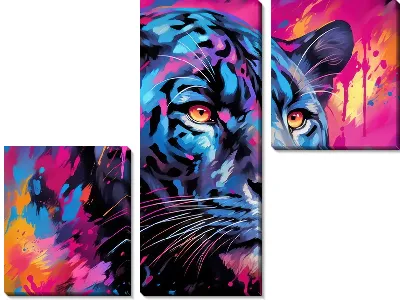 Модульная картина Пантера №83