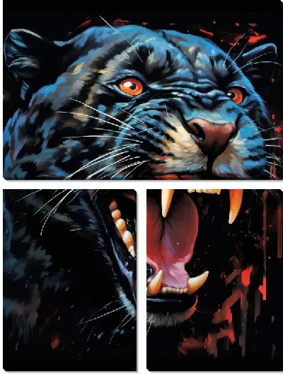 Модульная картина Пантера №86