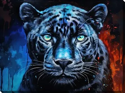 Картина маслом Пантера №88