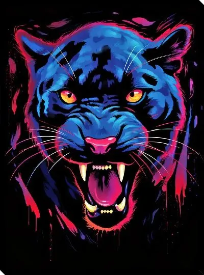 Картина маслом Пантера №92