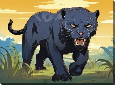 Картина маслом Пантера №93