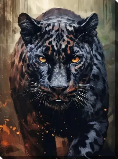 Картина маслом Пантера №99