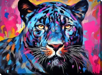 Картина маслом Пантера №108