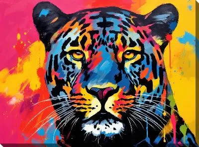 Картина маслом Пантера №111