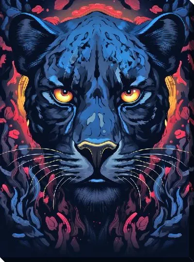 Картина маслом Пантера №116