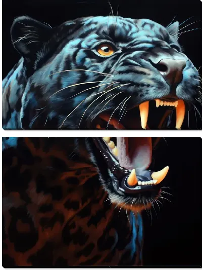 Модульная картина Пантера №118