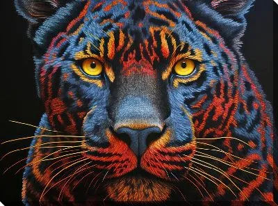 Картина маслом Пантера №124